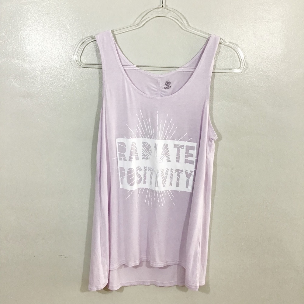Gaiam graphic print  High/Low yoga tank